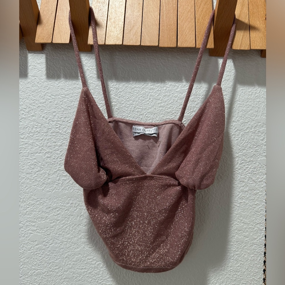 Pink Shimmer Crop Top